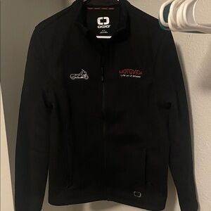 OGIO Black Performance Jacket with Red Accents